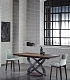 Деревянный раздвижной стол в современном стиле Fusione Bontempi Casa в собранном виде