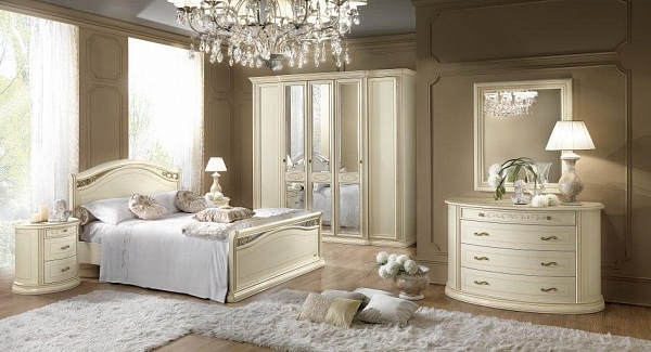 Белый спальный гарнитур в классическом стиле SIENA & ARENA