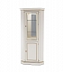 Угловой шкаф-витрина в классическом стиле для гостиной Venezia Bianco