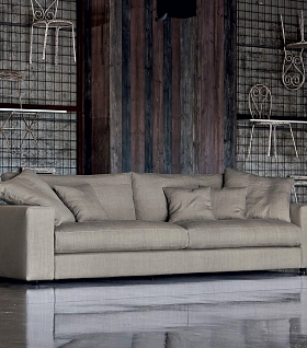 серый итальянский диван summer вид спереди