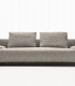 серый диван bruce вид спереди