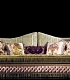 Длинный классический диван с подушками и бахромой понизу CRYSTAL