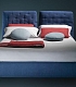 Синяя двуспальная кровать KOA Bontempi