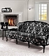 Роскошный современный диван в черно-белой расцветке Balzac