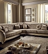 Длинный угловой диван Liberty в классическом стиле для гостиной