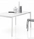 Белый раздвижной обеденный стол в стиле минимализма DUBLINO