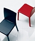 Черный и красный кожаные стулья из коллекции ALICE