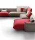 Стильный асиметричный диван в гостиную BELLAVITA