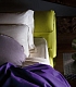 Наклонная спинка салатного цвета односпальной кровати KOA Bontempi