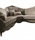 Классический угловой диван на фигурных ножках Donatello