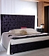 Дизайнерская кровать с высоким мягким изголовьем Leaves-luxury