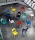Разноцветные пластиковые стулья из коллекции GIPSY