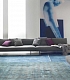 Серый модульный диван с подушками в минималистичном стиле DAKOTA