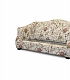 Светлый диван в цветах с подушками Довиль без подушек
