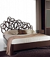 Дизайнерская кровать из дерева со спинкой в виде листьев Leaves-luxury