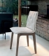Белый кожаный стул для столовой ALFA