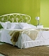 Итальянская кованная кровать белого цвета Glicine