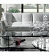 Белый кожаный диван из коллекции Glamour в гостиной