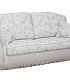 Белый диван Леон с цветами
