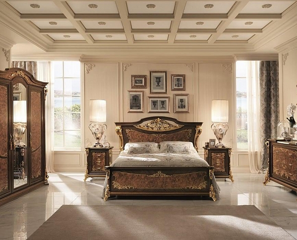 Итальянская деревянная мебель для спальни в классическом стиле Sinfonia