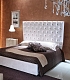 Дизайнерская кровать с высоким бархатным изголовьем Leaves-luxury