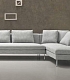 Стильный серый диван в гостиную LUNA н металлических ножках