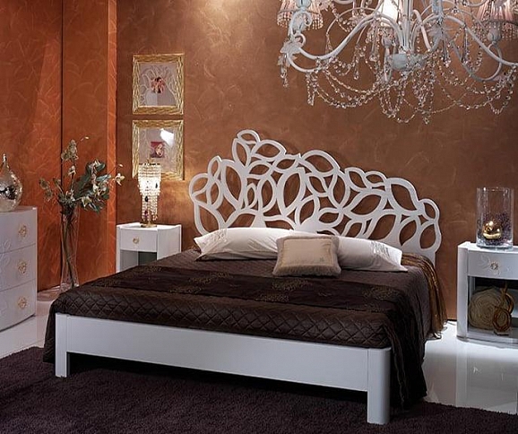 Современные дизайнерские кровати из Италии Leaves-luxury