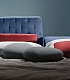 Современная синяя кровать KOA Bontempi с независимыми наклонными спинками