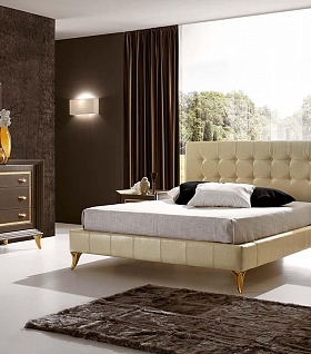 Современная итальянская мебель для спальни с золотой отделкой TODAY 16