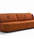 рыжий диван с закругленной спинкой в Москве