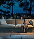 Комфортный длинный серый диван в современном стиле для гостиной Stoccolma