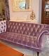 Фиолетовый бархатный диван в классическом стиле Сабаль