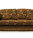 Коричневый диван Леон с цветами