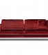 малиновый диван belmondo вид спереди