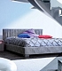 Современный спальный гарнитур серо-розовый NIGHT SIDE LETTI-02