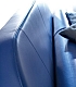 Стильная кровать из синей кожи NIGHT SIDE LETTI-08
