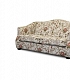 Светлый диван в цветах с подушками Довиль