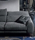 Серый итальянский диван на ножках MODI