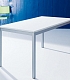 Прямоугольный обеденный стол белого цвета DIESIS