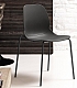 Черный стул в современном стиле в гостиную APRIL