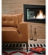 Коричневый кожаный диван в современном стиле для гостиной Mivida