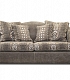 Коричневый диван с подушками в гостиную Довиль