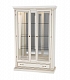 Шкаф с ящиком и двумя стеклянными дверцами для классической гостиной Venezia Bianco