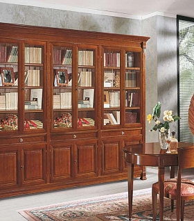 книжный шкаф со стеклом