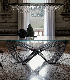 кухонный стол из стекла