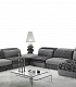 Большой серый диван в современную гостиную SYNOPSIS