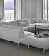 П-образный большой белый диван для гостиной DAKOTA